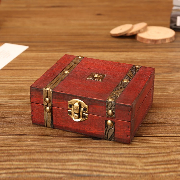 Antique Wooden Double Belt Jewelry Boxï¼ŒSpecificationï¼š Original Buckle