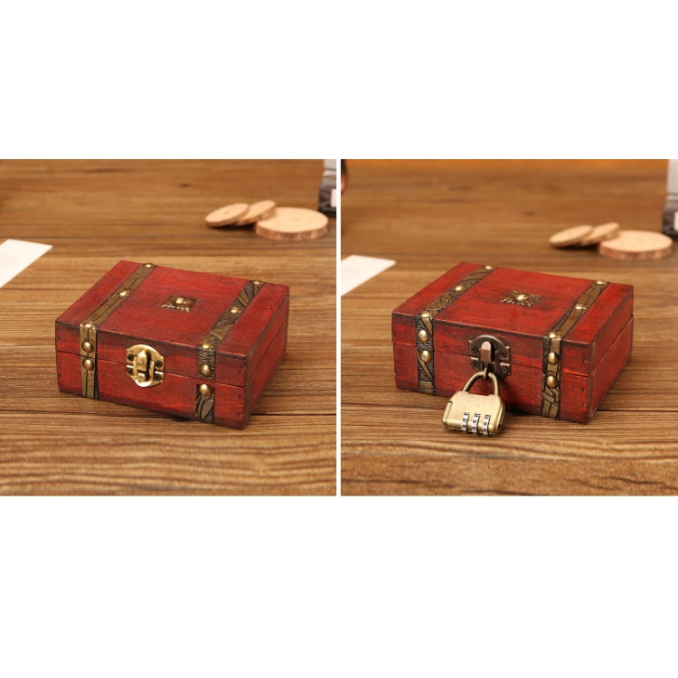 Antique Wooden Double Belt Jewelry Boxï¼ŒSpecificationï¼š Original Buckle