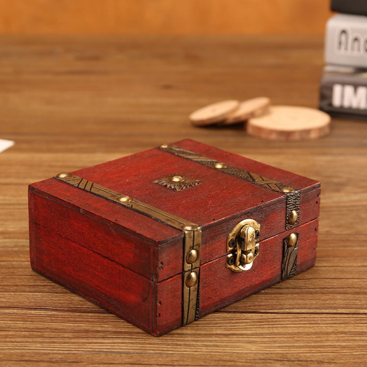 Antique Wooden Double Belt Jewelry Boxï¼ŒSpecificationï¼š Original Buckle
