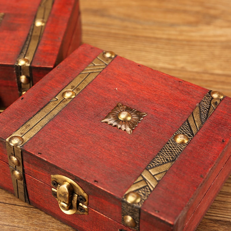 Antique Wooden Double Belt Jewelry Boxï¼ŒSpecificationï¼š Original Buckle