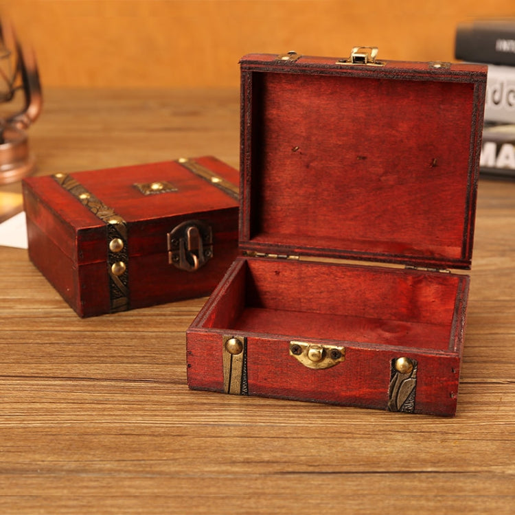 Antique Wooden Double Belt Jewelry Boxï¼ŒSpecificationï¼š With Password Lock