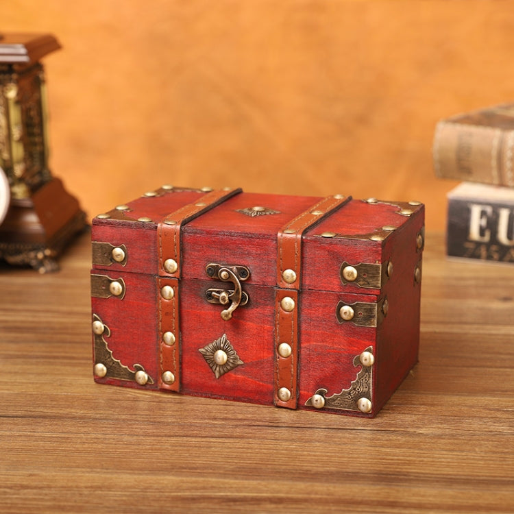 Antique Square Jewelry Storage Box Film And Television Props Wooden Boxï¼ŒSpecificationï¼š 6266 Small