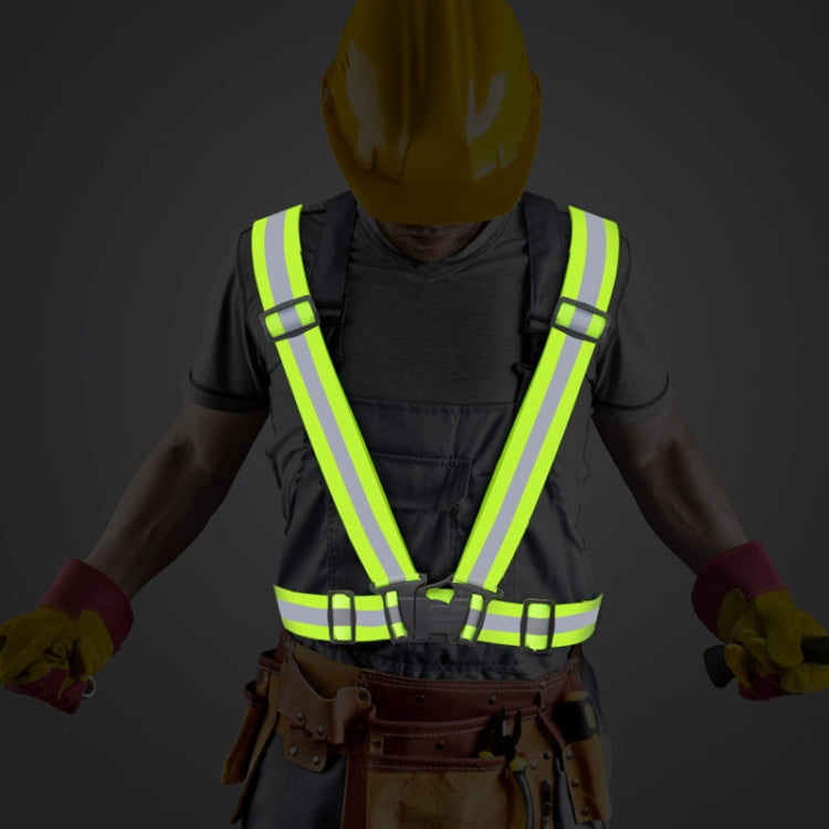 Reflective Elastic Band Suit Night Running Construction Site Traffic Safety Reflective Equipment,Style: 1 Strap+4 Arm Strap+Storage Bag