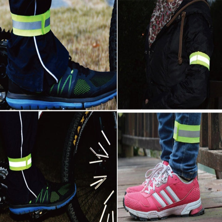 Reflective Elastic Band Suit Night Running Construction Site Traffic Safety Reflective Equipment,Style: 1 Belt+4 Arm Strap