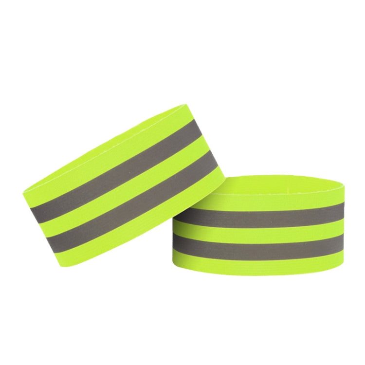 Reflective Elastic Band Suit Night Running Construction Site Traffic Safety Reflective Equipment,Style: 2 Arm Strap+2 Snap Circle