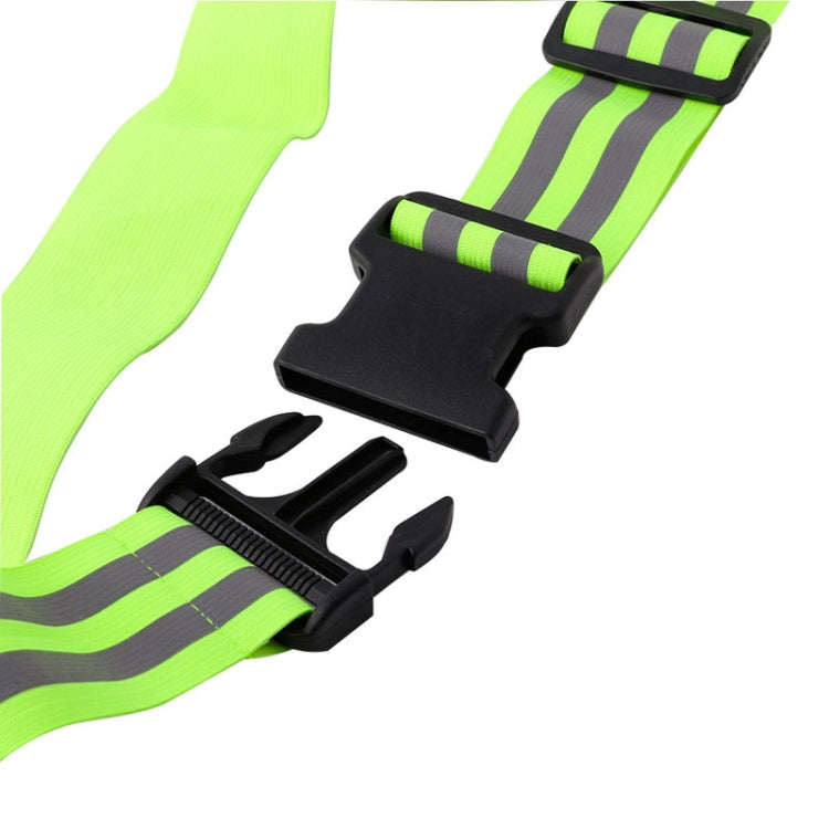 Reflective Elastic Band Suit Night Running Construction Site Traffic Safety Reflective Equipment,Style: 1 Belt+4 Arm Strap+Storage Bag