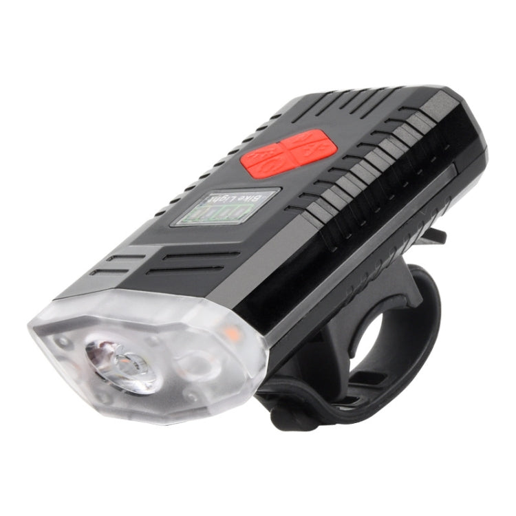 TG-ZX01501 LED Bicycle Front Light Night Riding Warning Light USB Charging Strong Light With Speaker Riding Light(TG-ZX01501)