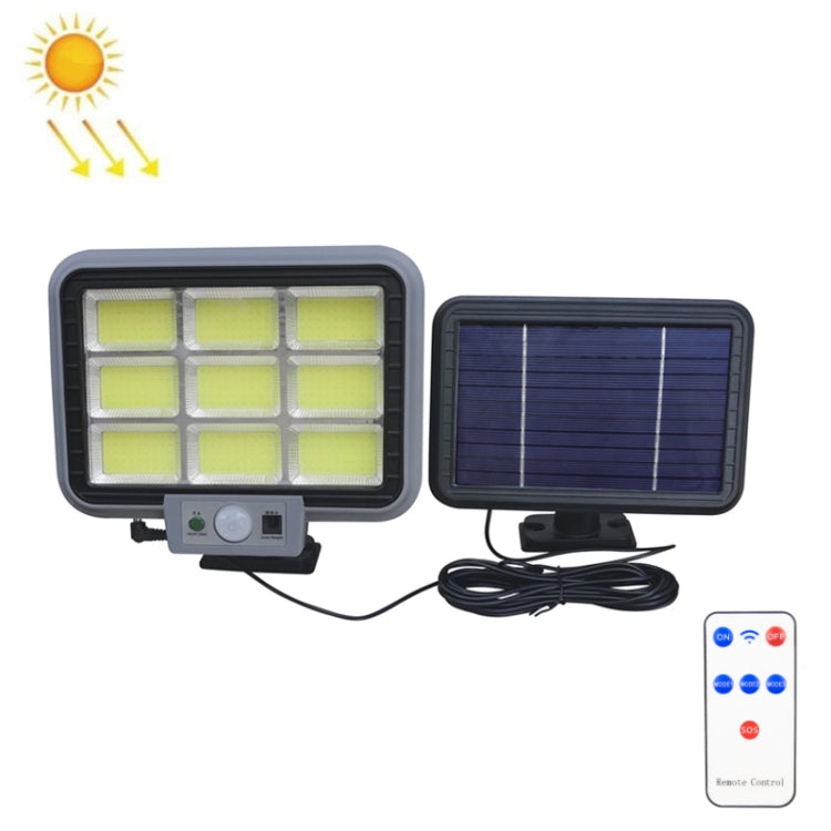 9 x 28 COB Outdoor Waterproof Solar Split Type Wall Light Human Induction Garden Corridor Household Street Light