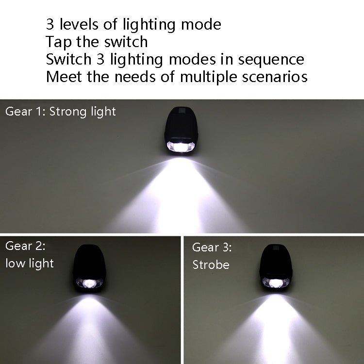 Solar Charging Bicycle Front Light Mountain Bike Riding High Bright Night Warning Bicycle Headlights( T6 Lamp Beads)