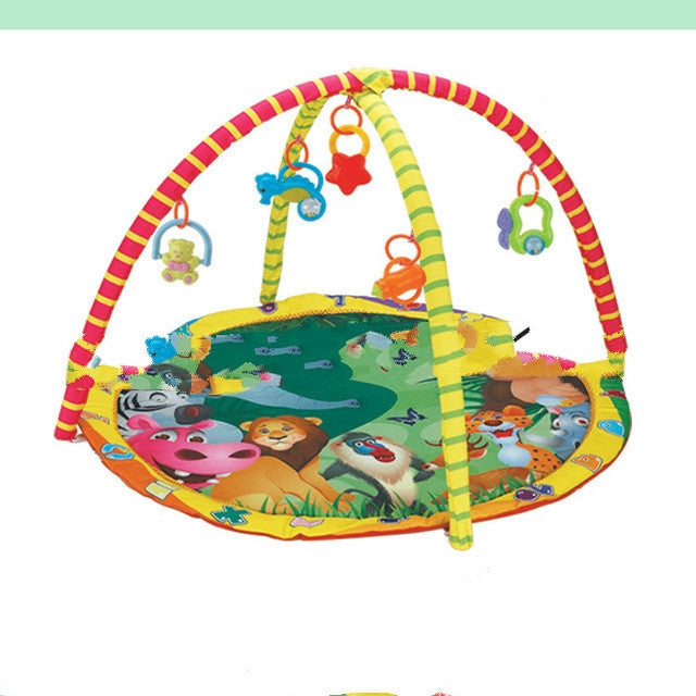 Kids Children Fitness Rack Game Blanket Crawling Carpet Mat Gym Toys Intellectual Development(Colorful)