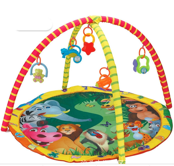 Kids Children Fitness Rack Game Blanket Crawling Carpet Mat Gym Toys Intellectual Development(Colorful)