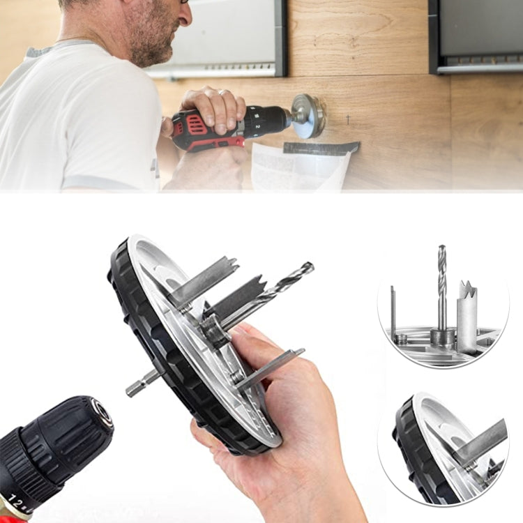 Adjustable Punching Saw  Power Drill Screwdriver Accessories, Adjustable Diameter: 45mm-130mm