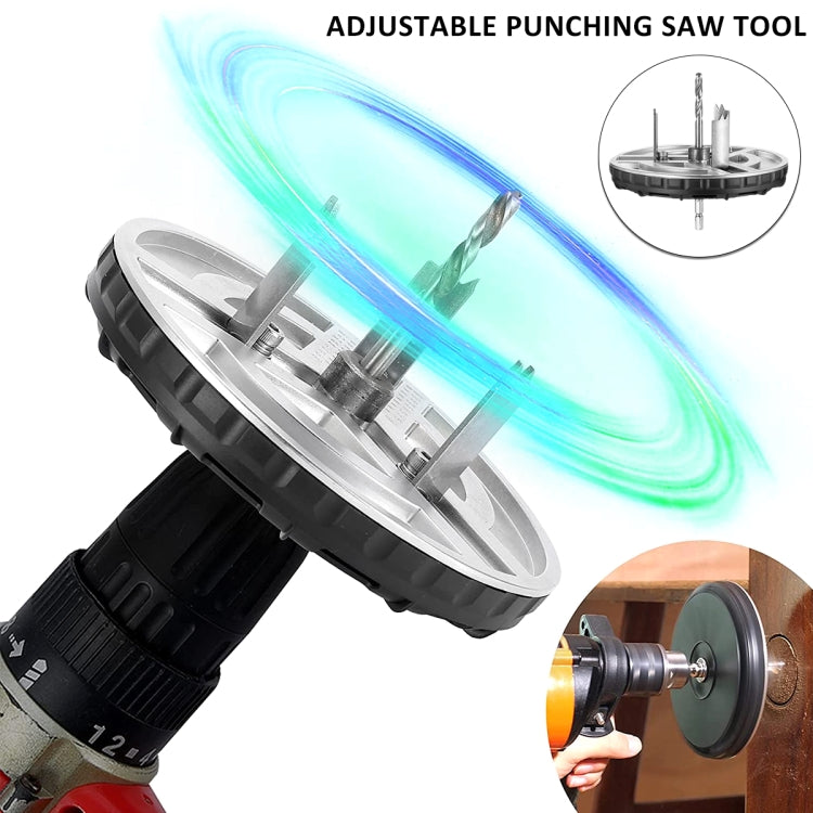 Adjustable Punching Saw  Power Drill Screwdriver Accessories, Adjustable Diameter: 45mm-130mm