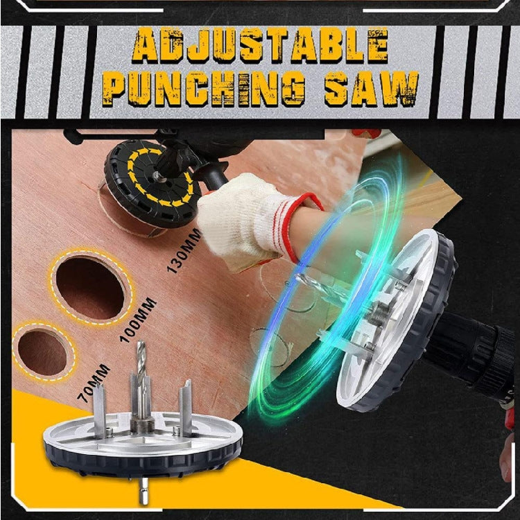 Adjustable Punching Saw  Power Drill Screwdriver Accessories, Adjustable Diameter: 45mm-130mm