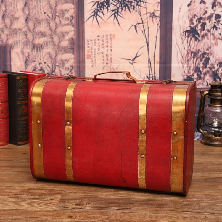 Wooden Portable Certificate Sundries Storage Box Photo Studio Shooting Propsï¼ŒSpecificationï¼š 1622-03 Red Phnom Penh Large