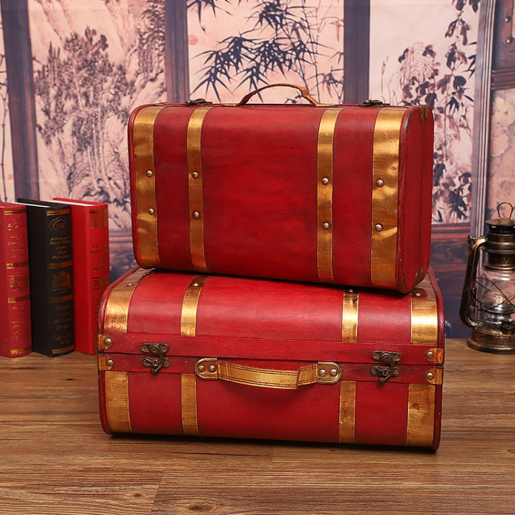 Wooden Portable Certificate Sundries Storage Box Photo Studio Shooting Propsï¼ŒSpecificationï¼š 1622-06 Red Phnom Penh 2PCS/Set