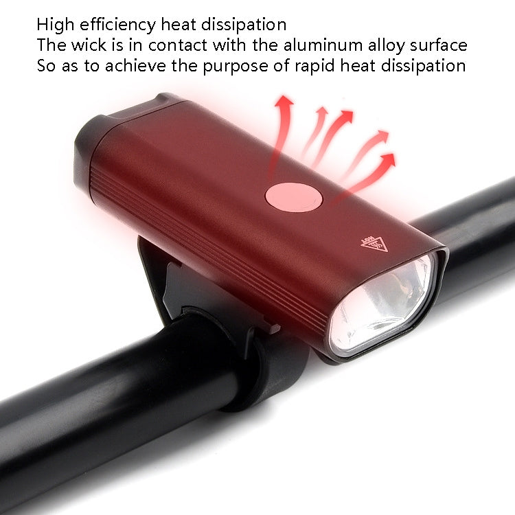 Bicycle Front Lamp Night Ride Highlighted USB Charging Warning Lamp Mountain Bike Riding Equipment Lamp(TG-ZX01001)