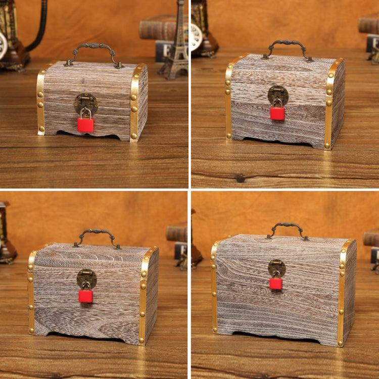 Children Wooden Retro Piggy Bank Shooting Props And Ornamentsï¼ŒSpecificationï¼š Medium