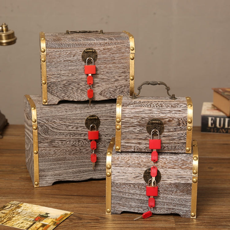 Children Wooden Retro Piggy Bank Shooting Props And Ornamentsï¼ŒSpecificationï¼š 5003H-03