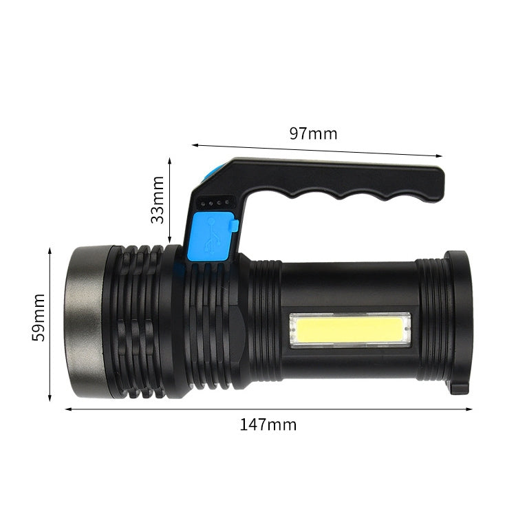 TG-TZ01601 20W Outdoor Search Lights Household Strong Light Flashlight Rechargeable Portable Lamp(With Charged Display)