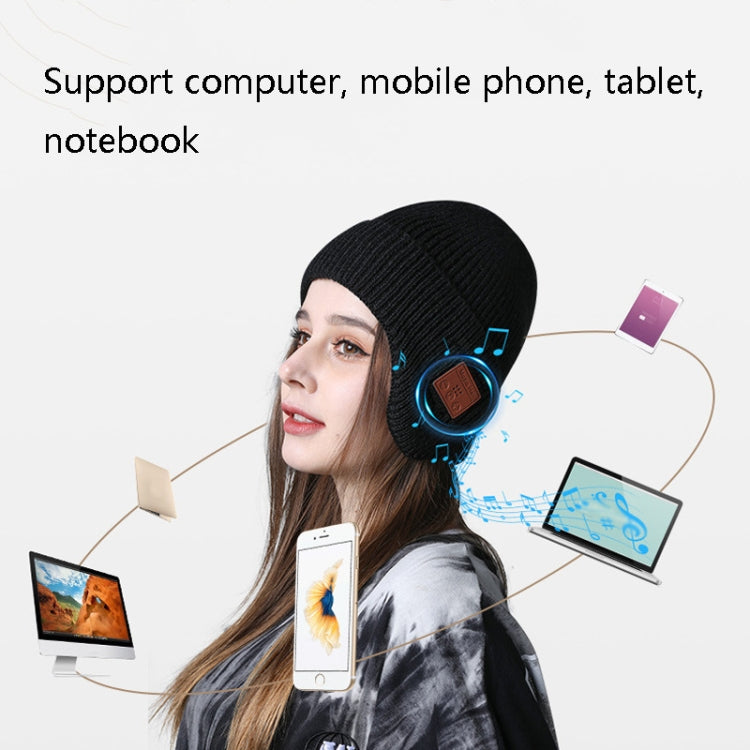 TR Ear-Covered Bluetooth Music Hat 5.0 Binaural Stereo Headphone Cap