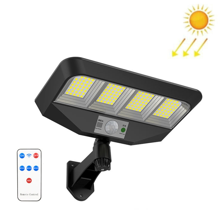 TG-TY081 LED Solar Wall Light Body Sensation Outdoor Waterproof Courtyard Lamp with Remote Control, Style: 138 LED Integrated