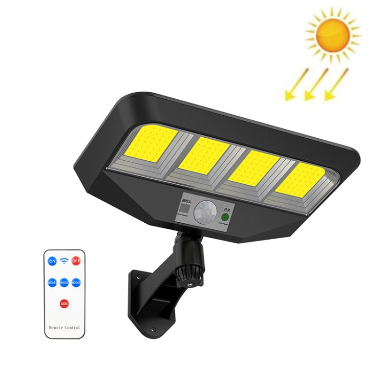 TG-TY081 LED Solar Wall Light Body Sensation Outdoor Waterproof Courtyard Lamp with Remote Control, Style: 138 COB Integrated