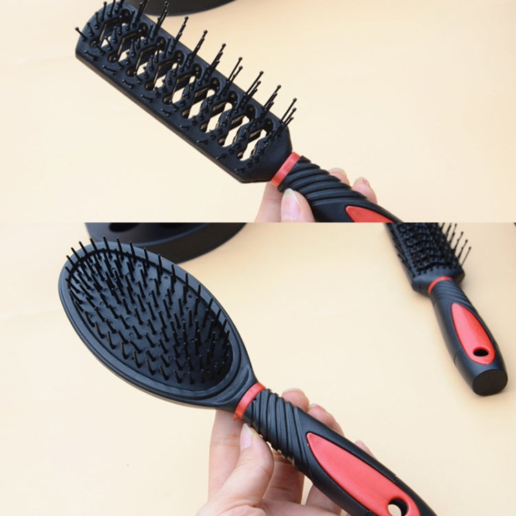 2 Sets 6-In-1 Mirror Comb Hair Comb With Base Set Massage Scalp Beauty Comb(Ramdom Color Delivery)