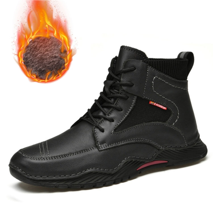 AA9659 Autumn And Winter High-Top Men Boots Outdoor Thicken Sole Hiking Shoes, Size: 38