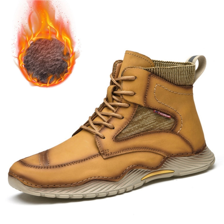 AA9659 Autumn And Winter High-Top Men Boots Outdoor Thicken Sole Hiking Shoes, Size: 38