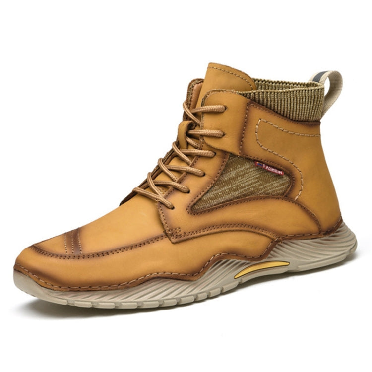 AA9659 Autumn And Winter High-Top Men Boots Outdoor Thicken Sole Hiking Shoes, Size: 42