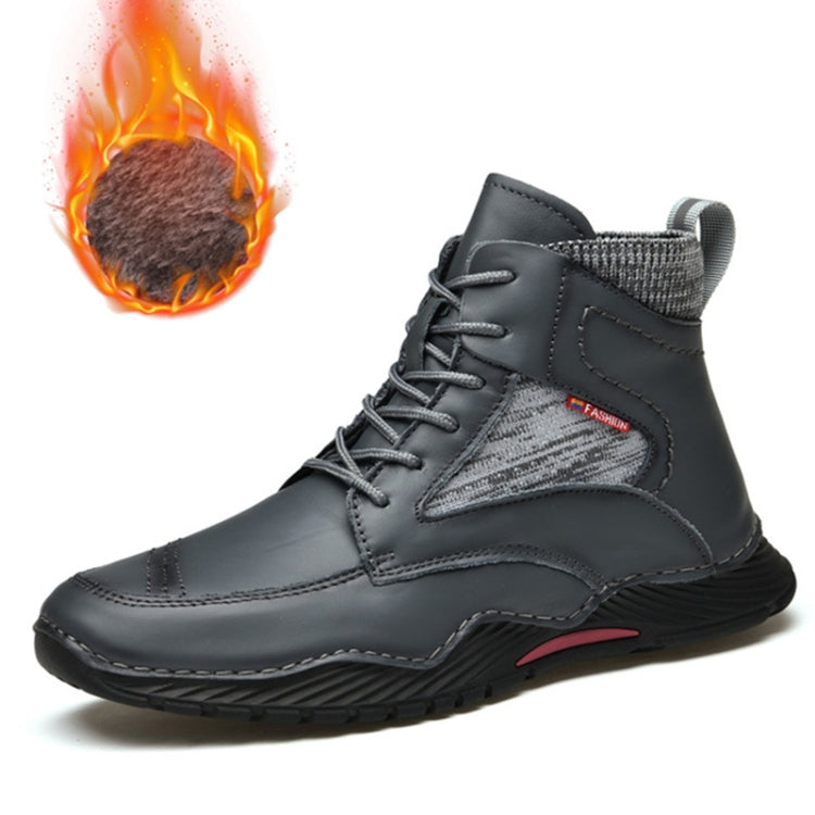 AA9659 Autumn And Winter High-Top Men Boots Outdoor Thicken Sole Hiking Shoes, Size: 42