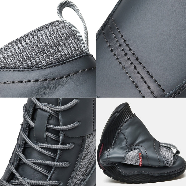 AA9659 Autumn And Winter High-Top Men Boots Outdoor Thicken Sole Hiking Shoes, Size: 42