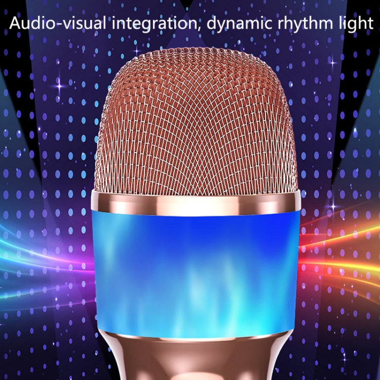Q99 Bluetooth Microphone Wireless Silencing Applause Changing Tone Blue Light Microphone Audio