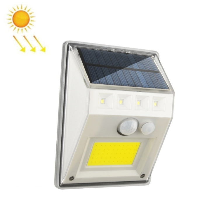 TG-TY057 Four Sides Floodlit Solar Garden Light Body Induction Wall Lamp Outdoor Lighting, Style: 4 LED + 50 COB + 2 LED