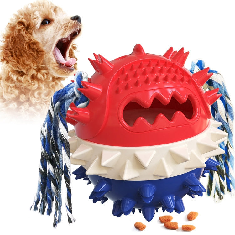 Pet Puppy Teething Stick Vocal Dog Toy Leaking Food Ball Pet Supplies
