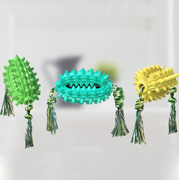 With Cotton Rope + No Cotton Rope Set Dog Toy With Rope Prickly Pear Molar Stick Dog Toothbrush
