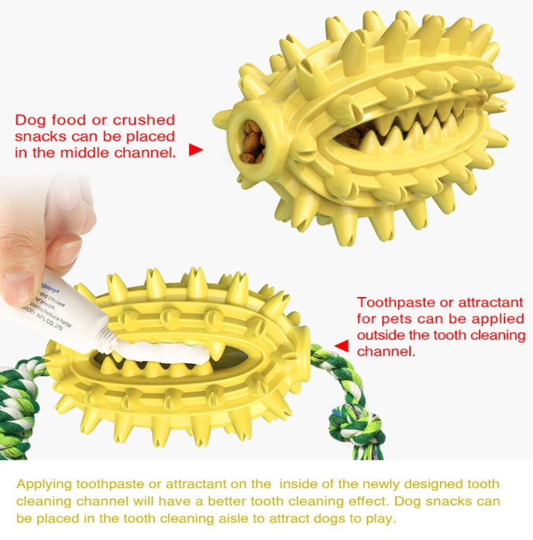 With Cotton Rope + No Cotton Rope Set Dog Toy With Rope Prickly Pear Molar Stick Dog Toothbrush