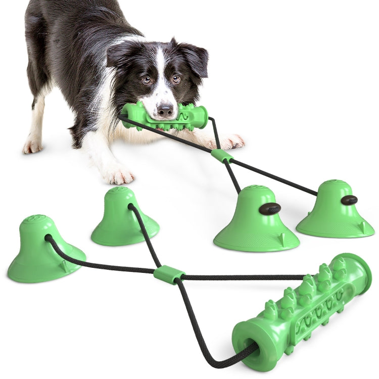 Dog Toy Double Suction Cup Pull Rope Molar Teeth Bite-Resistant Tooth Cleaning Stick Pet Supplies