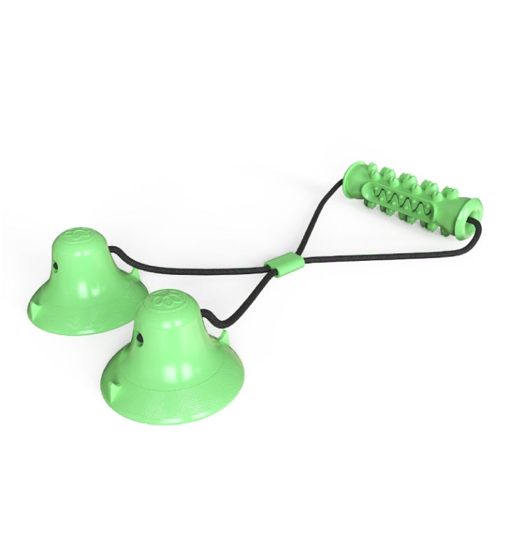 Dog Toy Double Suction Cup Pull Rope Molar Teeth Bite-Resistant Tooth Cleaning Stick Pet Supplies