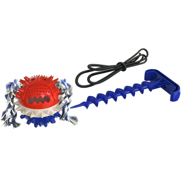 Pet Supplies Dog Molars Outdoor Tug-Of-War Draw Rope Ball Sounding Dog Toy