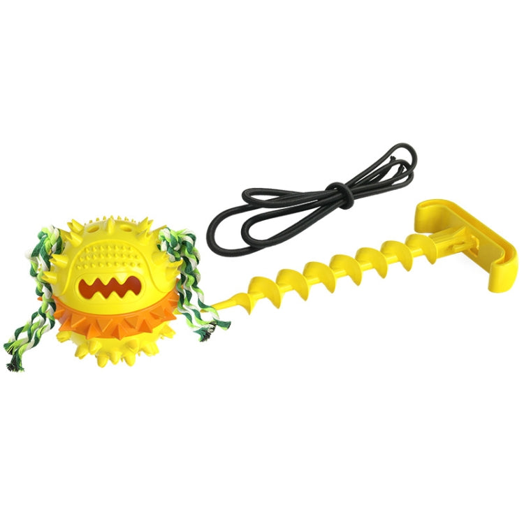 Pet Supplies Dog Molars Outdoor Tug-Of-War Draw Rope Ball Sounding Dog Toy