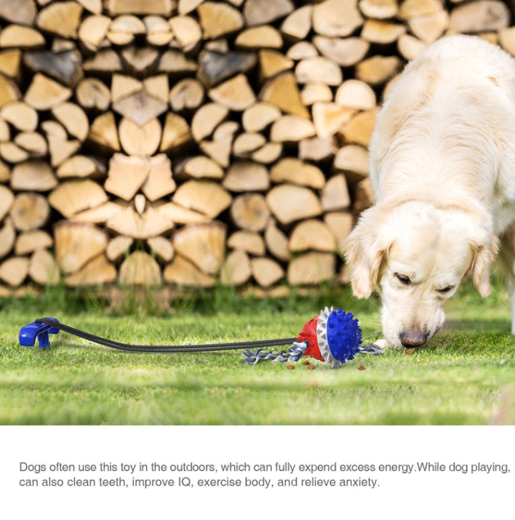 Pet Supplies Dog Molars Outdoor Tug-Of-War Draw Rope Ball Sounding Dog Toy
