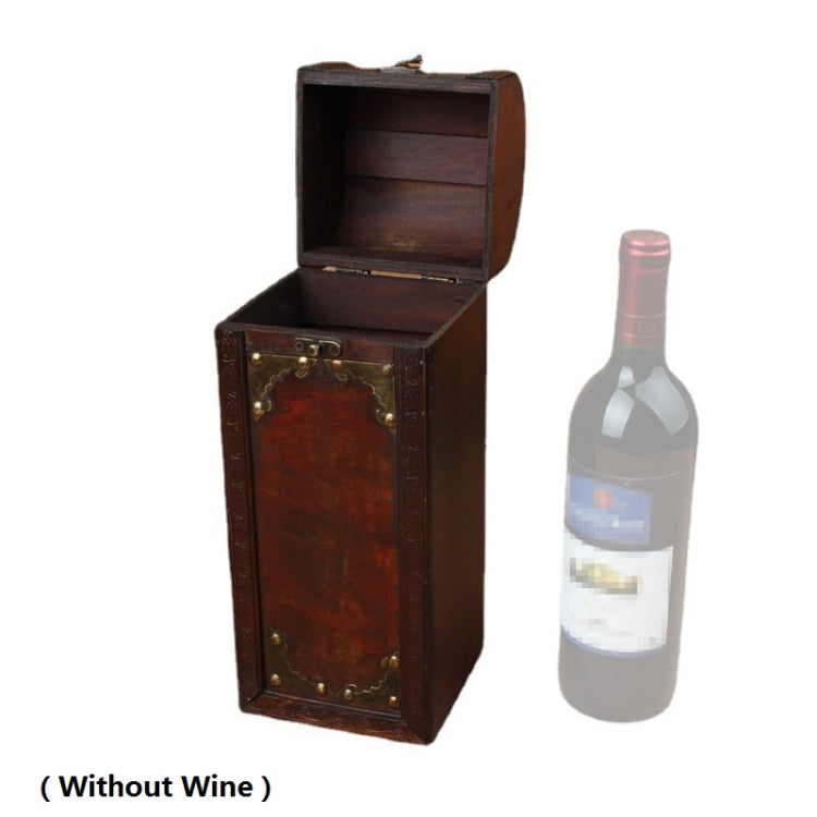 Antique Wine Wooden Storage Box Wedding Packaging Box(34cmx11.5cmx11cm)