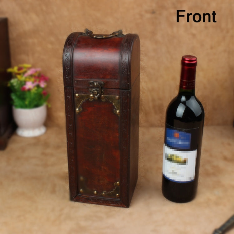 Antique Wine Wooden Storage Box Wedding Packaging Box(34cmx11.5cmx11cm)