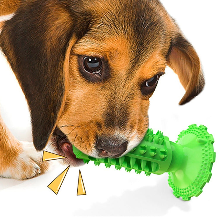 Suction Cup Sounding Dog Toy Bite Resistant Molar Stick Dog Toothbrush Pet Supplies