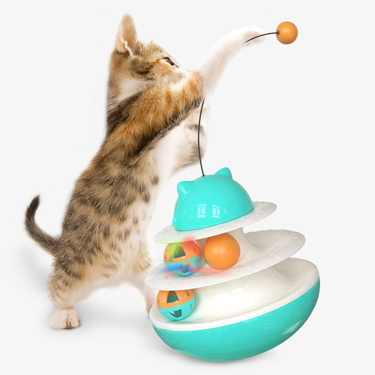 Cat Educational Toy Cat Turntable Interactive Play Plate Upgrade Track Ball