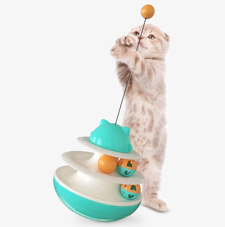 Cat Educational Toy Cat Turntable Interactive Play Plate Upgrade Track Ball
