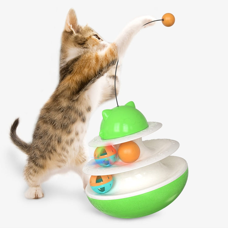 Cat Educational Toy Cat Turntable Interactive Play Plate Upgrade Track Ball