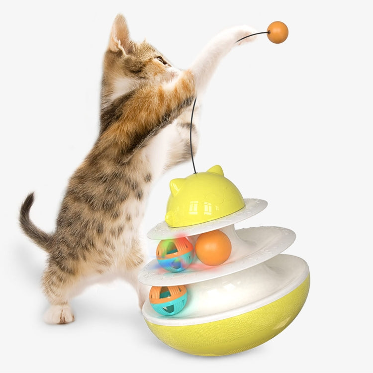 Cat Educational Toy Cat Turntable Interactive Play Plate Upgrade Track Ball